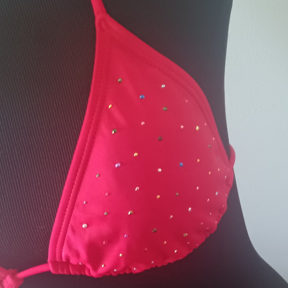 Red String Bikini Top - Picture 3 of 4